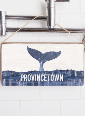 Twine Sign - Provincetown Whale Tail
