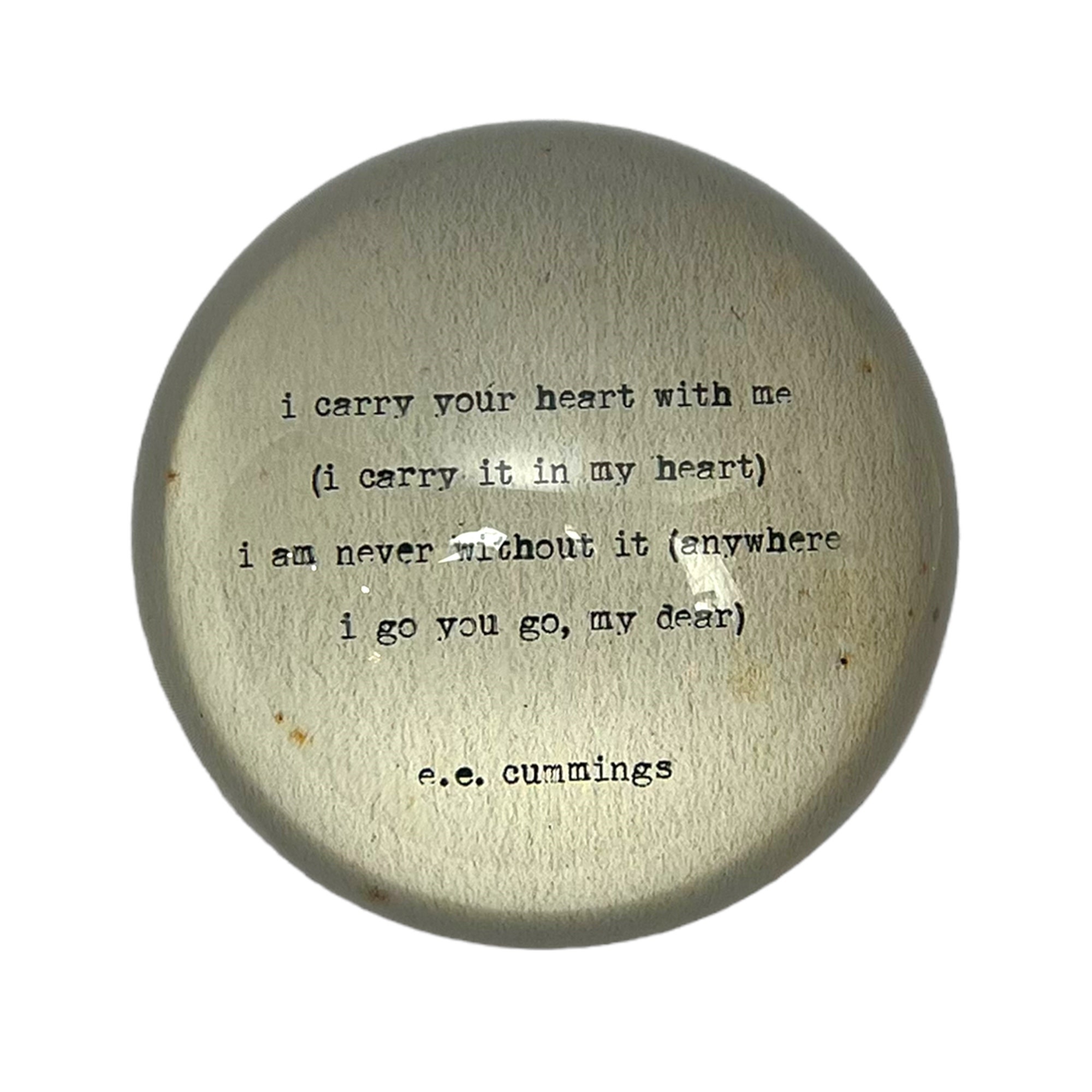 Carry Your Heart Paperweight  4" x 4" PW148