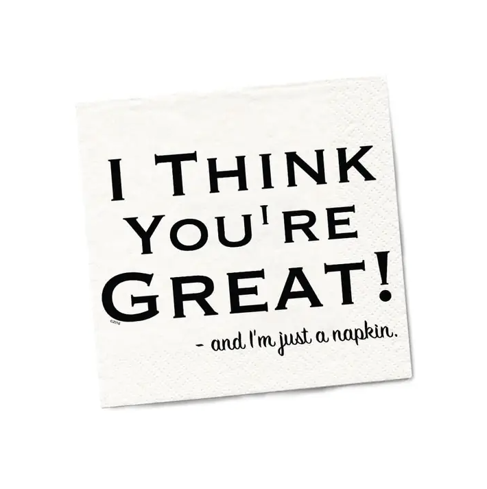 Cocktail Napkins - You're Great 20 Ct/3 Ply