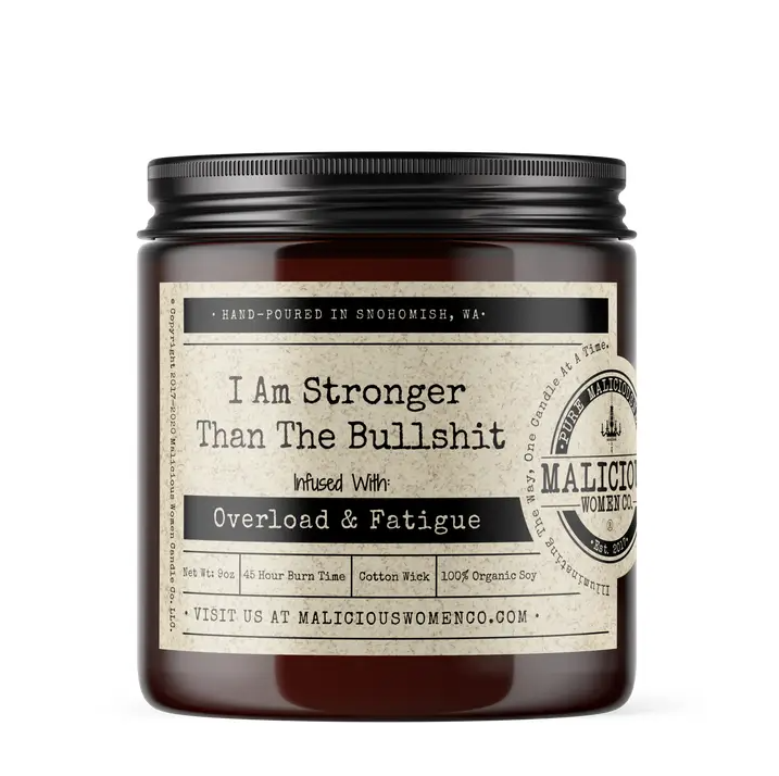 I Am Stronger... Soy Candle 9oz - Fig & Rosemary Scent