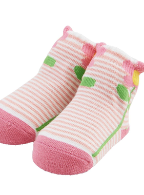 Striped Flower Socks
