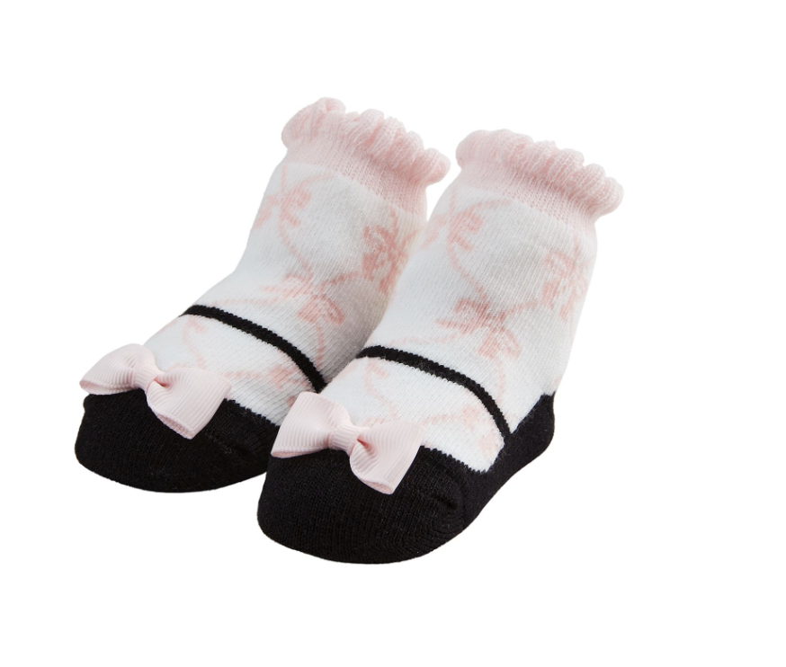 Pink Bow Mary Jane Socks