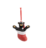 Bear in Red Stocking Ornament