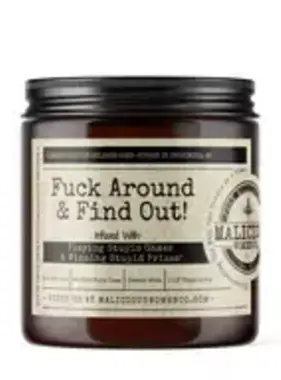 Fuck Around Soy Candle 9oz - Cedar & Suede