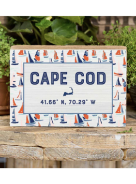 XL Block Vintage Sailboats Cape Cod