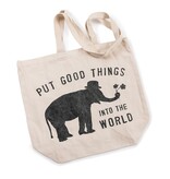 Put Good Things Canvas Tote - 30" Overall
