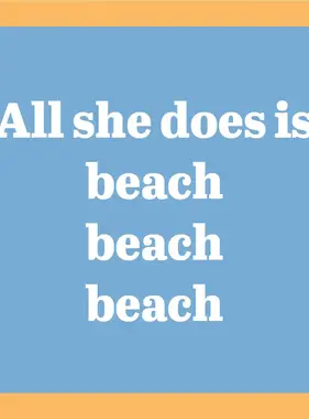 Beach All She Does Coaster