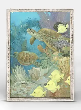 Turtles & Tangs Mini Framed Canvas 7” x 5”