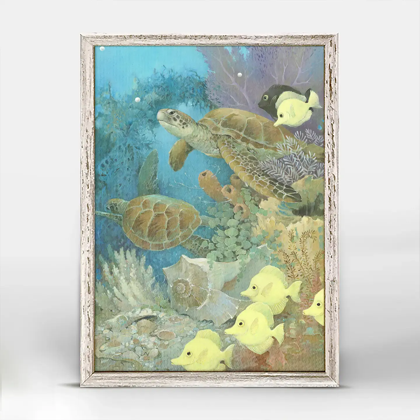 Turtles & Tangs Mini Framed Canvas 7” x 5”