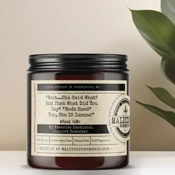 Wait She Said What? Soy Candle 9oz -  Cabernet All Day Scent