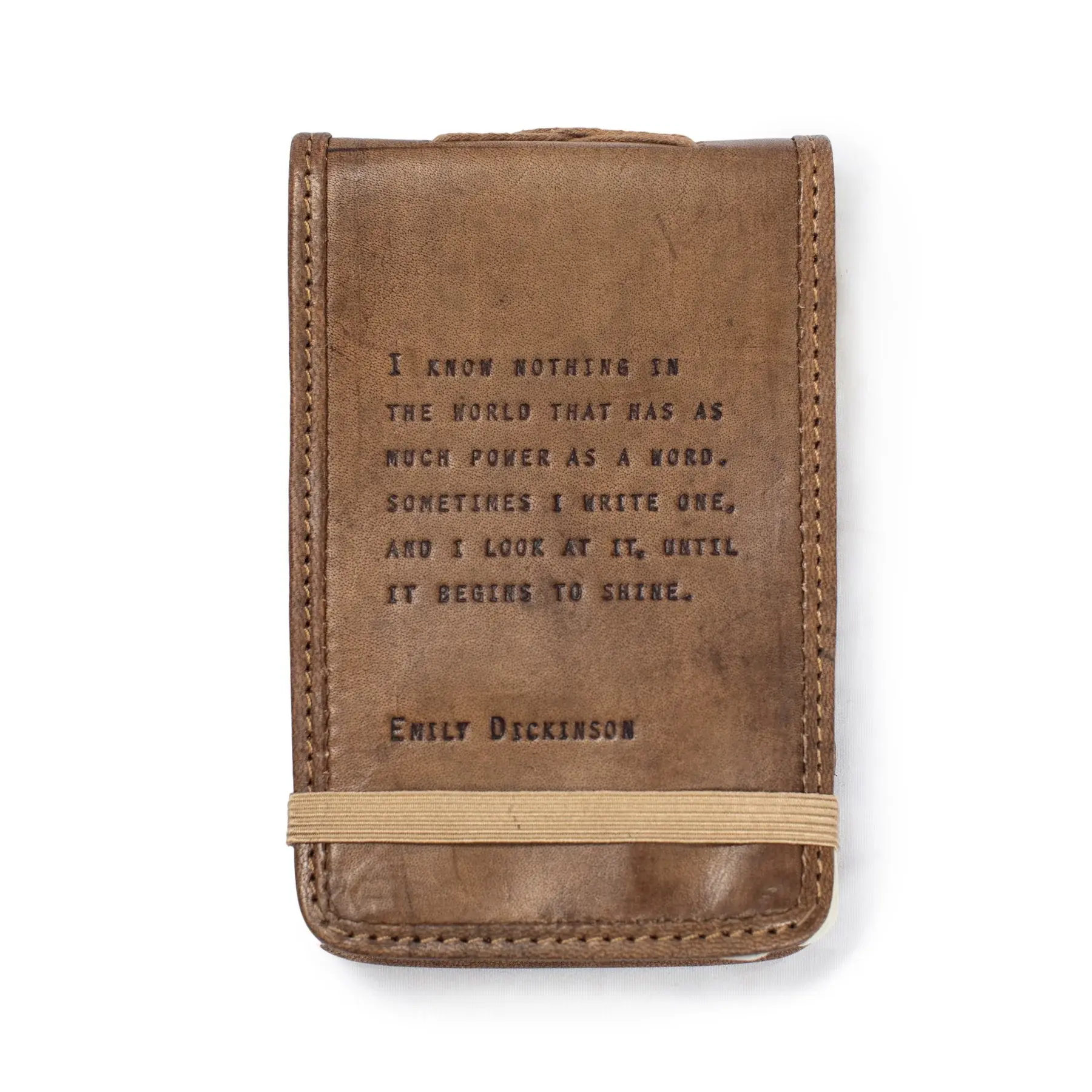 Leather Journal Mini - Emily Dickinson 4” x 6”