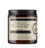 Having Me As An Employee Soy Candle 9oz - Oakmoss & Amber Scent