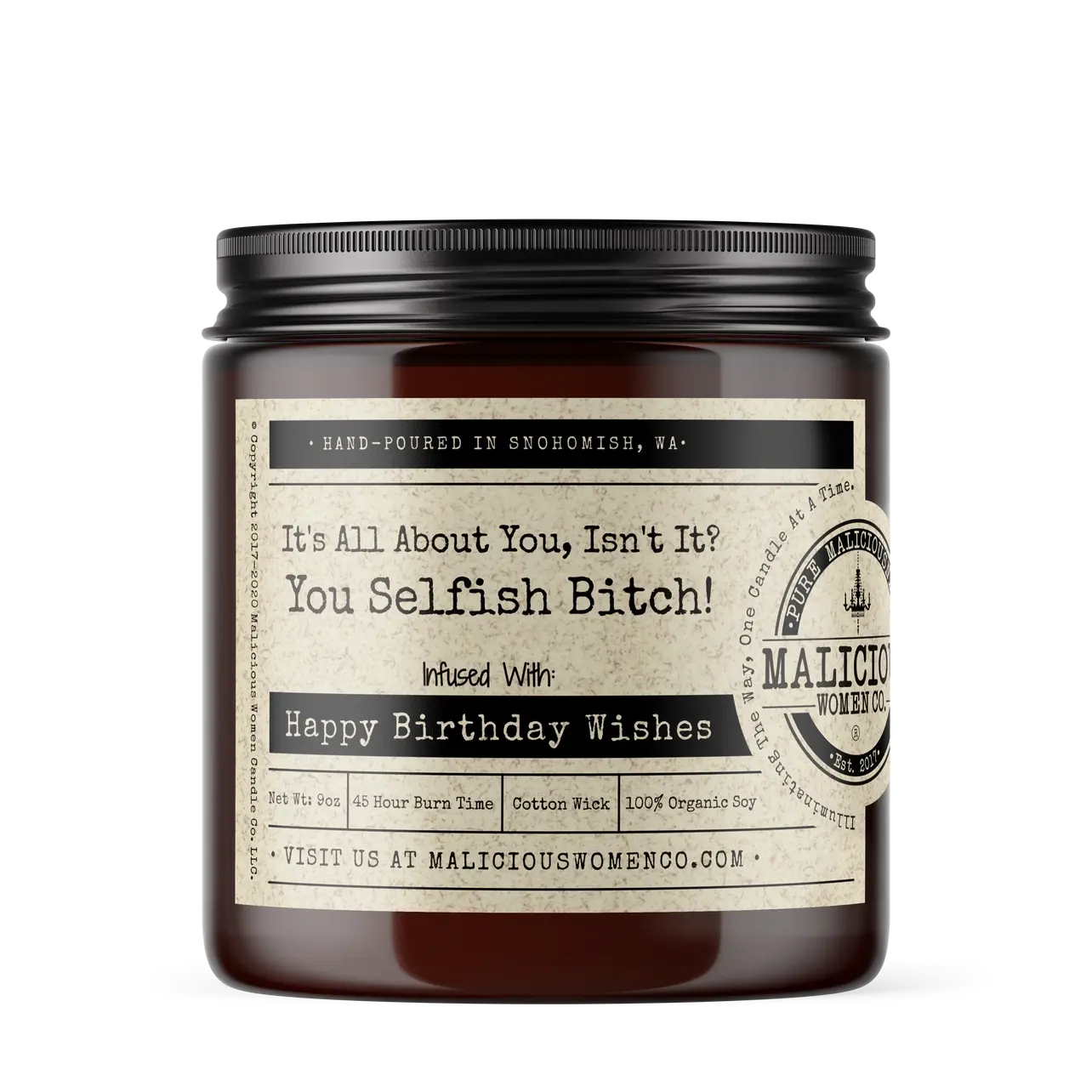 It's All About You Soy Candle 9oz - Oakmoss & Amber Scent