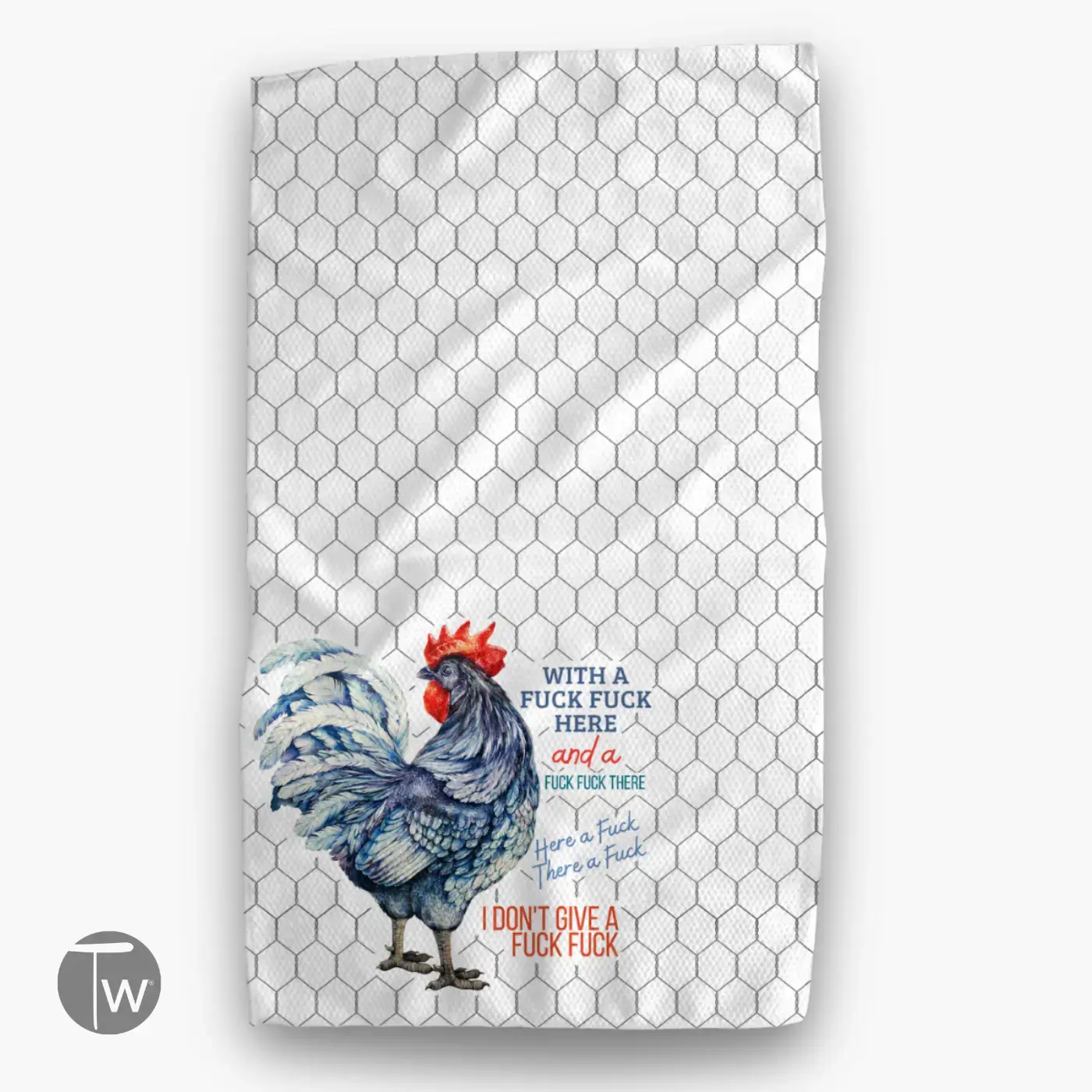 Kitchen Tea Towel - With A Fuck Fuck Here