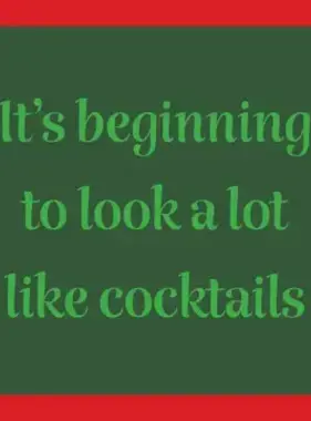 Xmas Cocktails Coaster