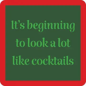 Xmas Cocktails Coaster