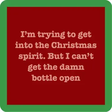 Xmas Bottle Coaster