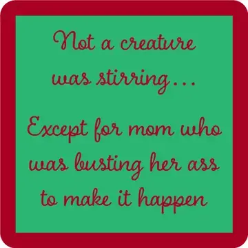 Xmas Creature Stirring Coaster
