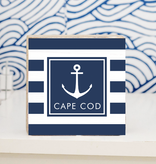 Square Block - Anchor Stripes Cape Cod