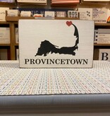 XL Block Cape Silo w/Red Heart - PROVINCETOWN