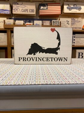 XL Block Cape Silo w/Red Heart - PROVINCETOWN