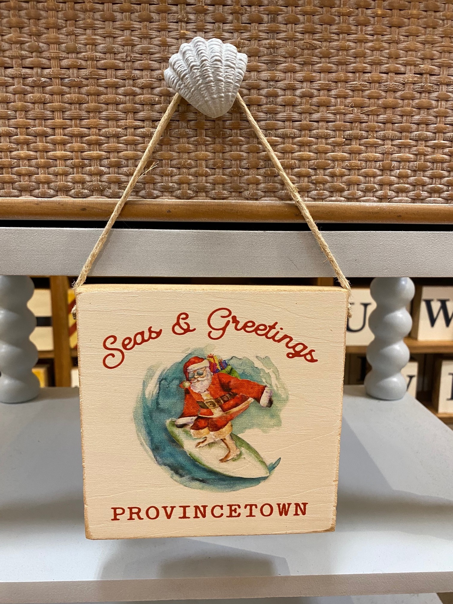 Square Twine Sign - Seas & Greetings Provincetown