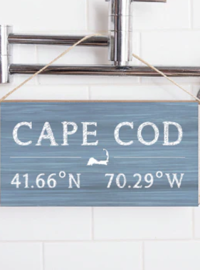 Twine Sign - Cape Cod Coordinates