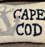 Cape Anchor Hooked Wool Pillow 8” x 12”