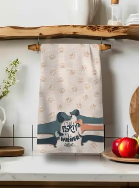 Kitchen Tea Towel  - It's Not A Party Till A Wiener