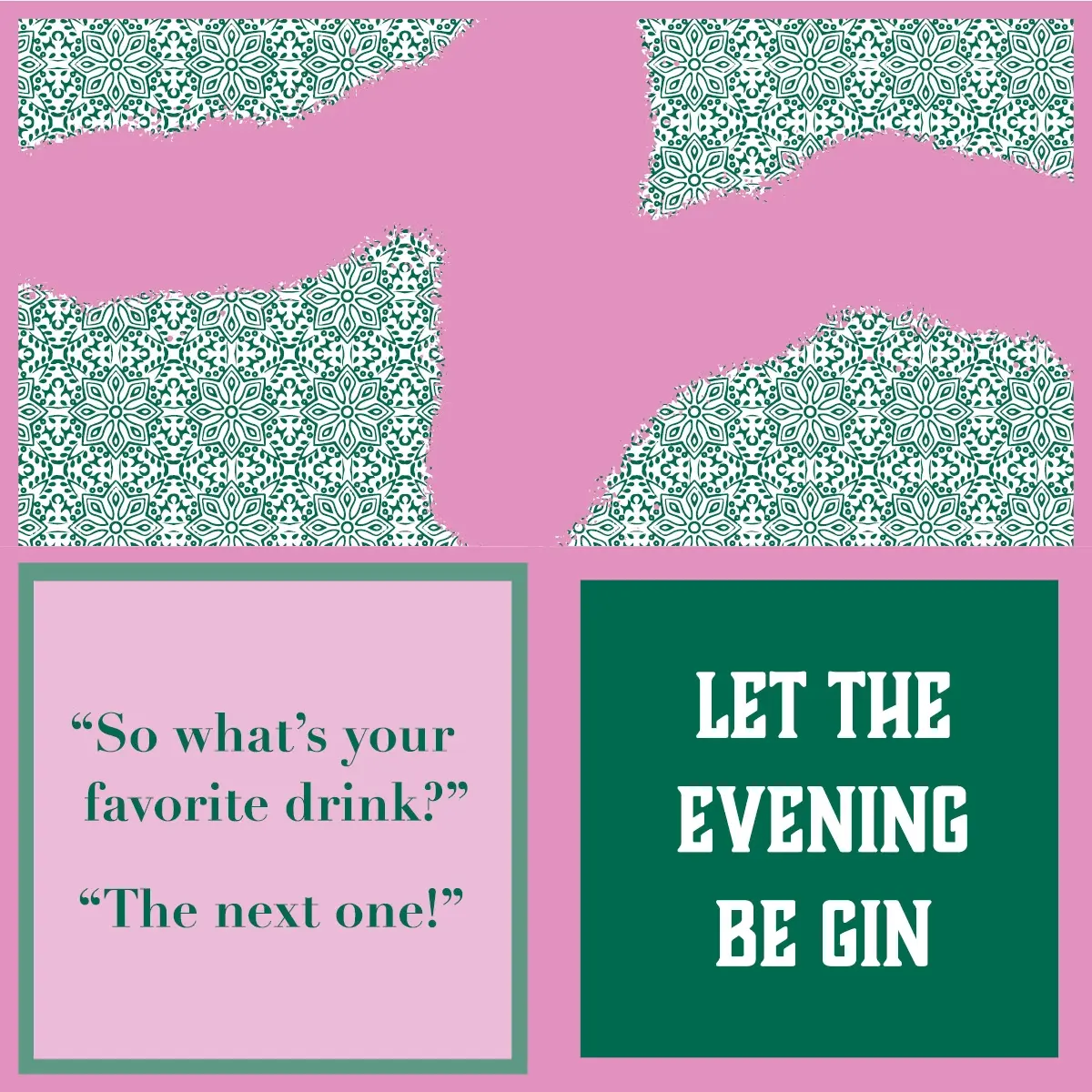 Cocktail Napkin - Be Gin - 20 Ct/3Ply
