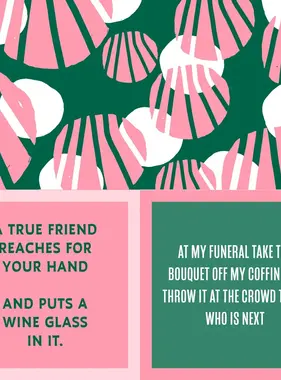 Cocktail Napkin - True Friend/Funeral - 20 Ct/3Ply
