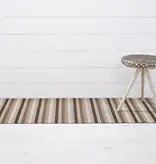 Chilewich Even Stripe Shag Runner - Mocha 24" x 72"