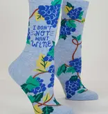 I Don't Not Want Wine Women's Socks