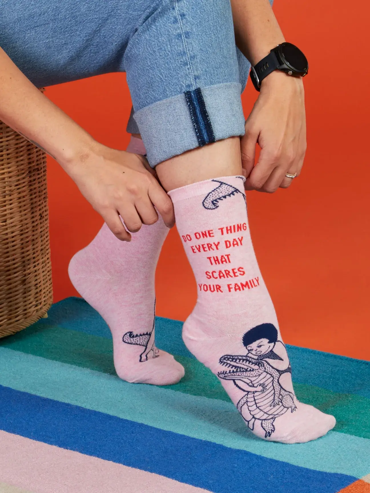 Do One Thing Every Day That Scares Your Family Women's Socks
