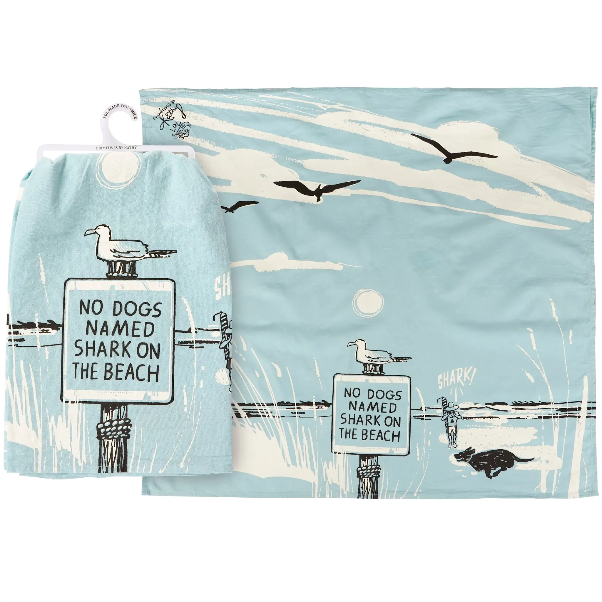 Dish Towel - No Dogs Named Shark