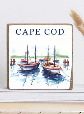 Square Block - Cape Cod Boats in Water