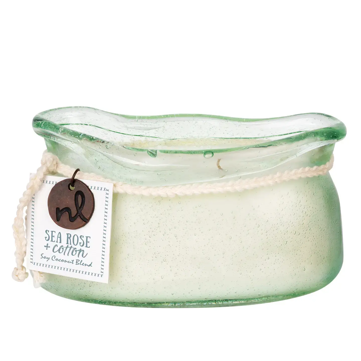 Windward Candle - Sea Rose & Cotton - 14 oz Bubble Boat