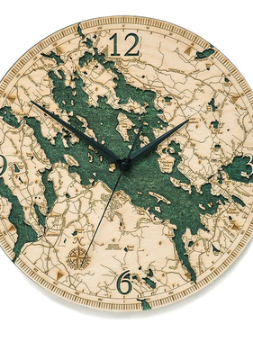 Lake Winnipesaukee Clock 12”