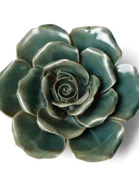 B24 - Flower Rose Teal