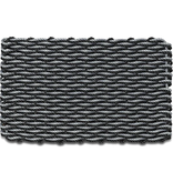 Cord Mats - Dark Double Weave Silver & Black 24" x 36"