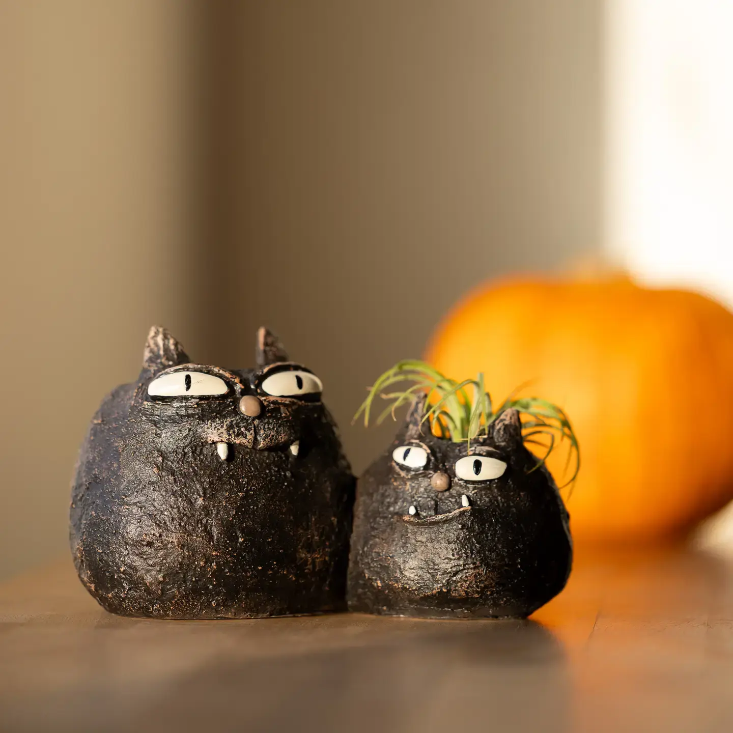 Spooky and Fang Cat Blobhouse Planters