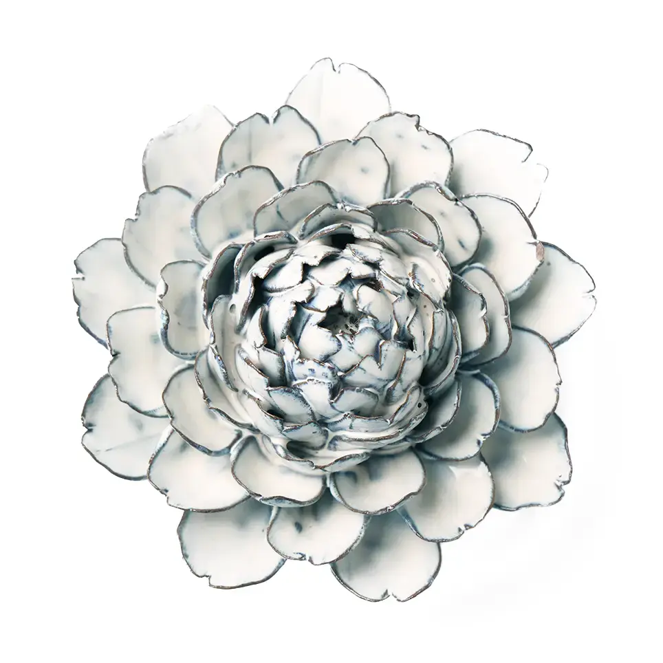 Nantucket 01 Ceramic Flower -White