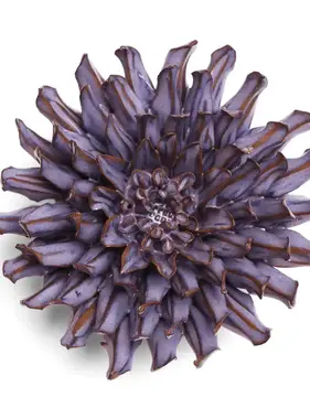B22 - Flower Violet Blue Fleur De Lis Mum