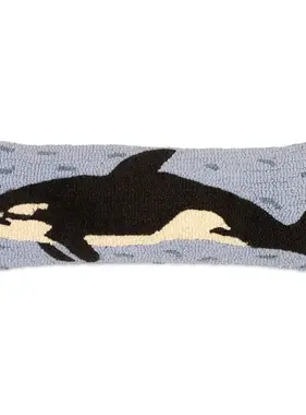 Orca Whale Horizon Pillow 8" X 24"