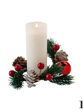 Holiday Votive & Wreath Gift Bag