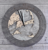 Tide Clock & Clock - Cape Cod & Islands Wood 16.50"