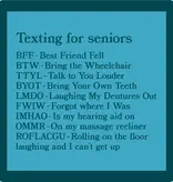 Texting For Seniors Coaster