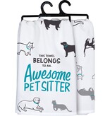 Awesome Pet Sitter Kitchen Towel