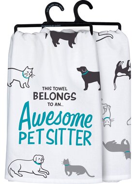 Awesome Pet Sitter Kitchen Towel