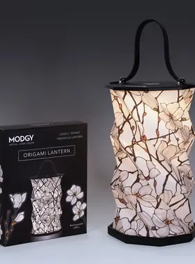 Origami Lantern - Modgy Louis C. Tiffany Magnolia Window